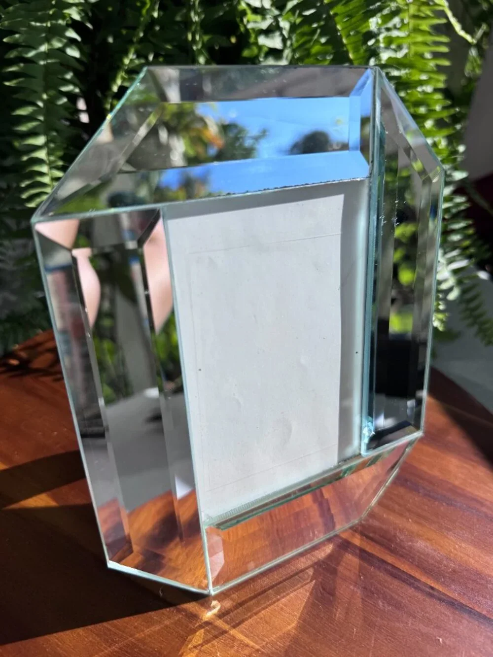 Vintage Venetian Style Bevelled Mirror Picture Frame 3.5x5